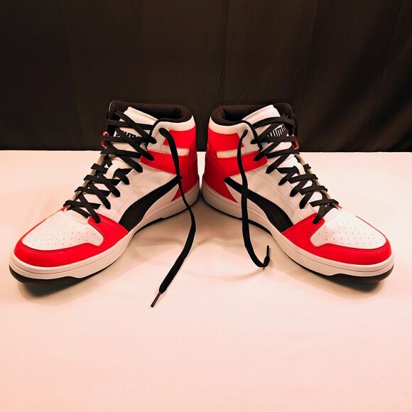 Puma Rebound Layup Speckle Mid Top Sneakers Size US Mn-9.5 - Picture 10 of 14